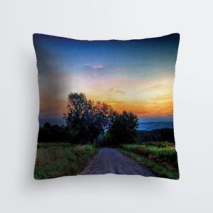 sunset of the day fine art pillow tree of life